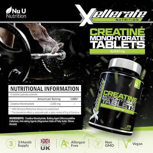Vegan Creatine Tablets - 270 Tablets - 3 Month Supply