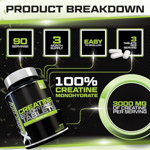Vegan Creatine Tablets - 270 Tablets - 3 Month Supply