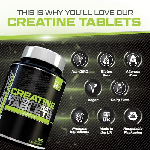 Vegan Creatine Tablets - 270 Tablets - 3 Month Supply