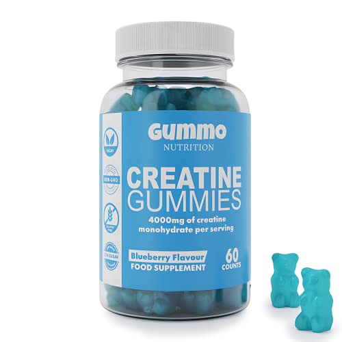 Blueberry Flavoured Creatine Gummies - 60 Chewable