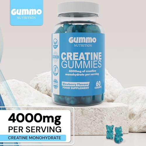 Blueberry Flavoured Creatine Gummies - 60 Chewable