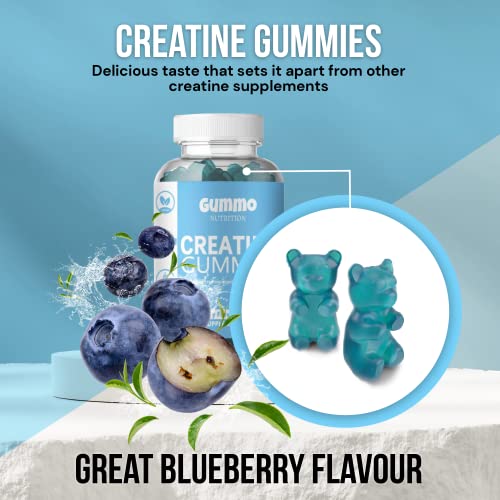 Blueberry Flavoured Creatine Gummies - 60 Chewable