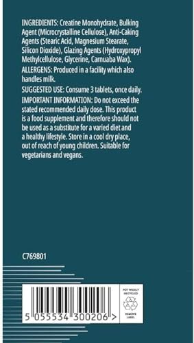 Unflavoured Creatine Tablets - 250 Tablets