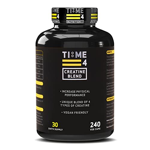 240 Capsules: Time 4 Creatine Blend - Muscle Strength Boost