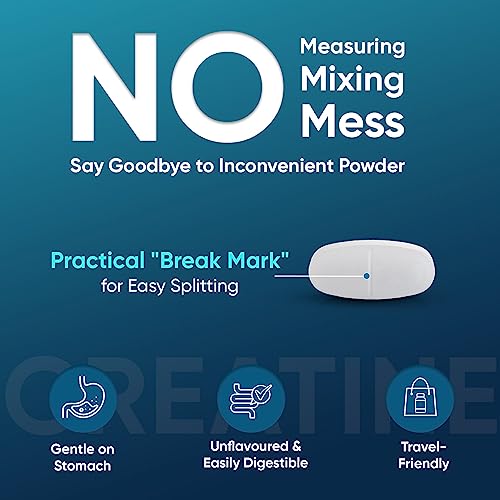 3000mg Creatine Tablets - Gym Energy Supplement