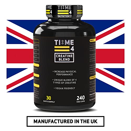 240 Capsules: Time 4 Creatine Blend - Muscle Strength Boost