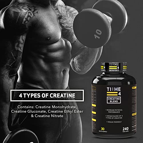 240 Capsules: Time 4 Creatine Blend - Muscle Strength Boost