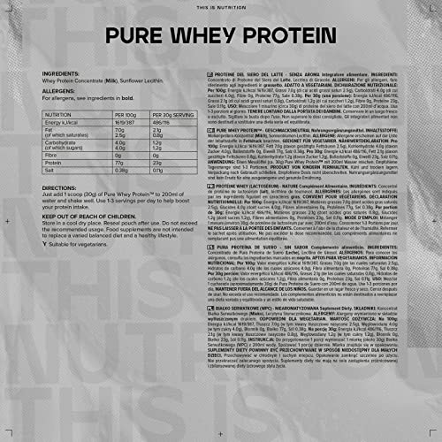 Unflavoured Whey Protein Powder, 1 kg