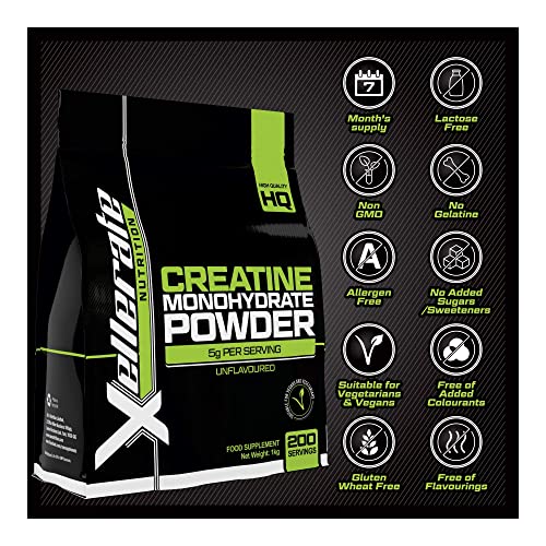 1kg Creatine Monohydrate Powder: Finest Grade - Unflavoured