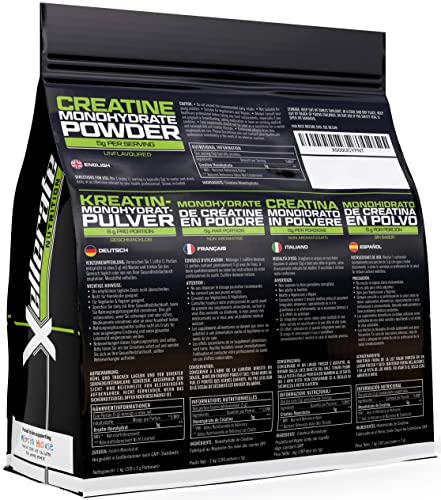 1kg Creatine Monohydrate Powder: Finest Grade - Unflavoured