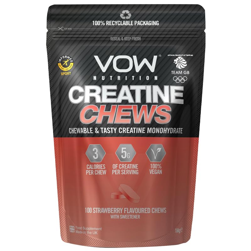 Strawberry Flavoured Creatine Chews by VOW Nutrition
