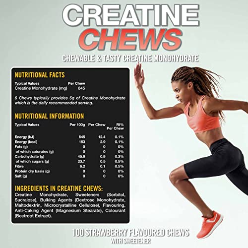 Strawberry Flavoured Creatine Chews by VOW Nutrition