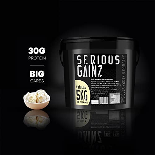 SERIOUS GAINZ Vanilla Whey Protein Powder - 5kg