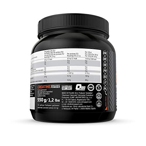 OLIMP SPORT NUTRITION 550g Creatine Monohydrate Powder