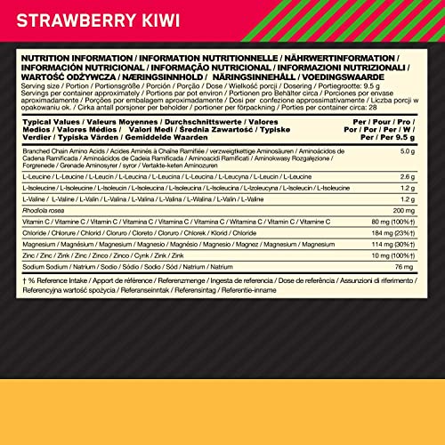 ON Gold Standard BCAA: Strawberry Kiwi Pre-Workout Powder