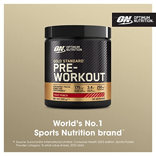 Gold Standard Pre Workout Powder, Energy Drink - Fruit Punch