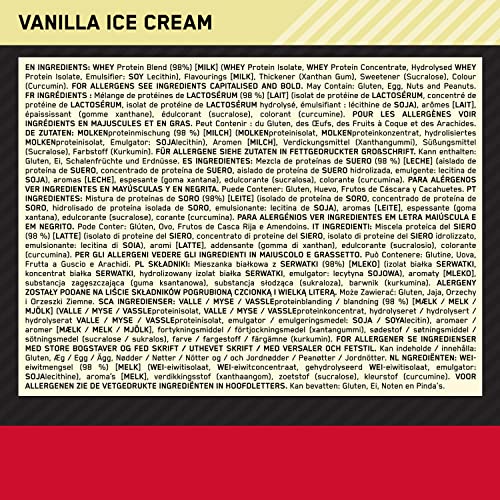 Gold Standard Whey Protein Powder, Vanilla, 30 Servings