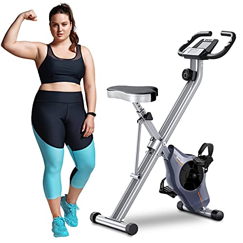 BCAN Folding Exercise Bike: Heavy-Duty, Foldable with 8 Levels
