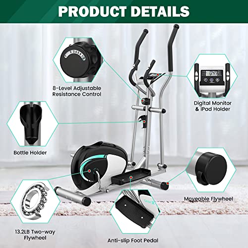 THERUN Magnetic Cross Trainer: Ultra Quiet Full Body Workout