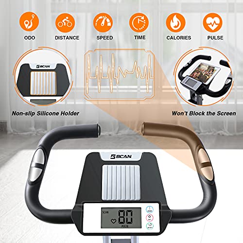 BCAN Folding Exercise Bike: Heavy-Duty, Foldable with 8 Levels