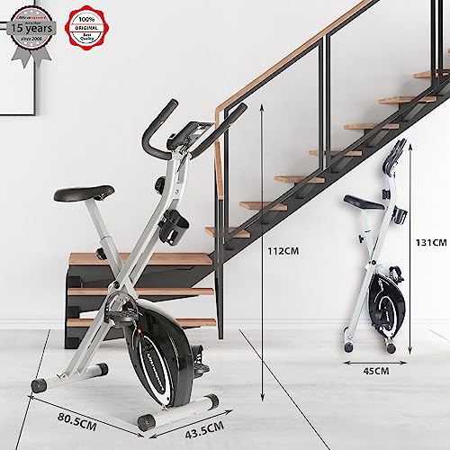 Ultrasport F-Bike: Foldable Exercise Bike, 8 Resistance Levels