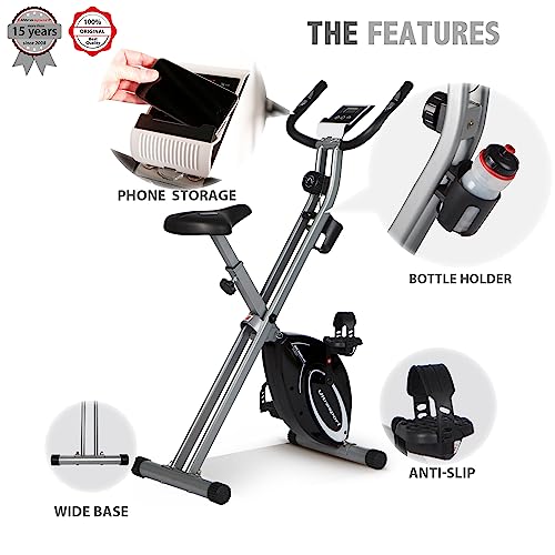 Ultrasport F-Bike: Foldable Exercise Bike, 8 Resistance Levels