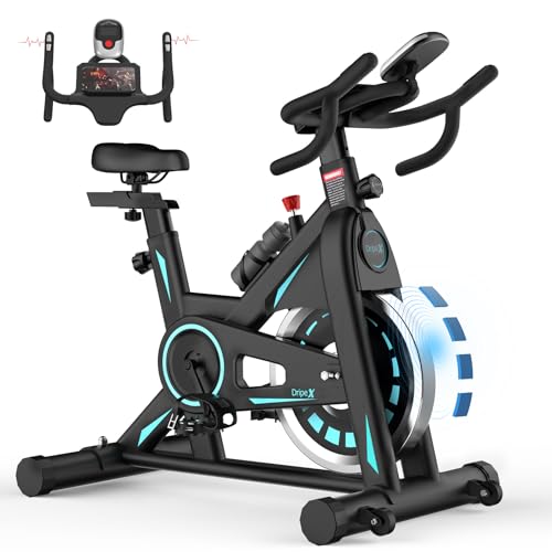 Dripex Heavy-Duty Magnetic Exercise Bike with LCD Monitor
