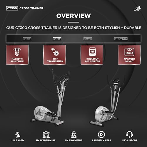 Luxury Silver Elliptical Cross Trainer with Heart Rate Sensor