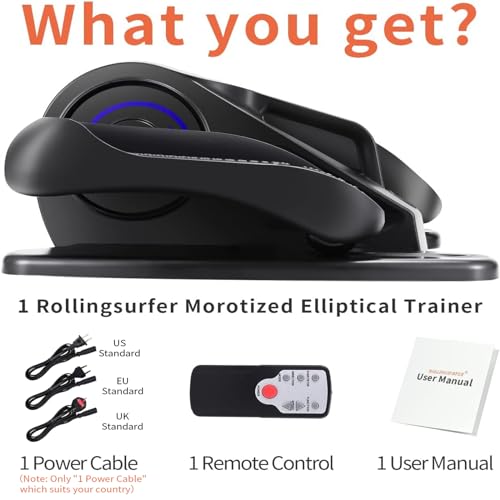Compact Under Desk Elliptical with Adjustable Speeds