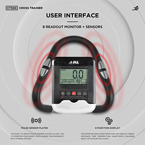 Luxury Silver Elliptical Cross Trainer with Heart Rate Sensor