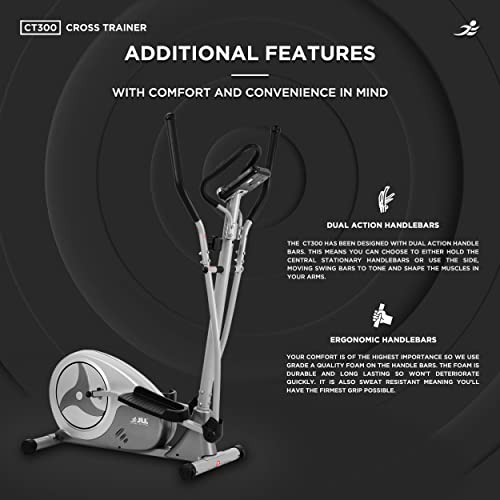 Luxury Silver Elliptical Cross Trainer with Heart Rate Sensor