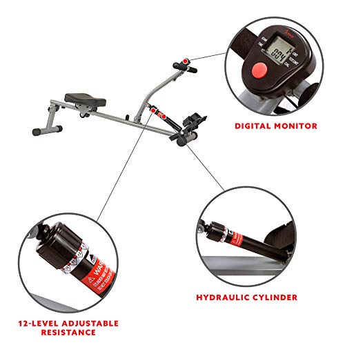 Sunny Health & Fitness Rowing Machine - Full Body Workout