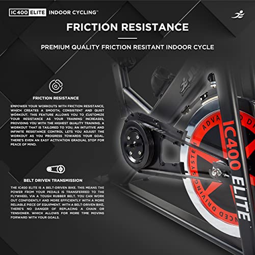 JLL IC400 ELITE Home Exercise Bike, 20kg Flywheel