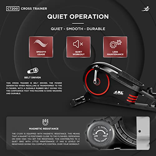 JLL CT200 Elliptical Cross Trainer, 8-Level Magnetic Resistance