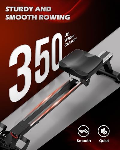 PASYOU Foldable Water Rowing Machine, Cardio Training+