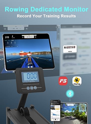 Neezee Water Resistance Rowing Machine with Tablet Stand