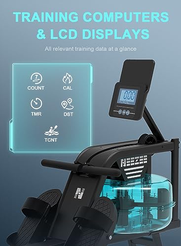 Neezee Water Resistance Rowing Machine with Tablet Stand
