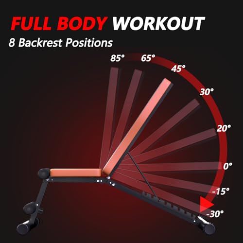 Adjustable Foldable Weight Bench - Full Body Workout