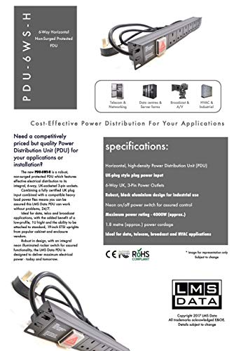 6-Way PDU Rack Mount for Home Fitness