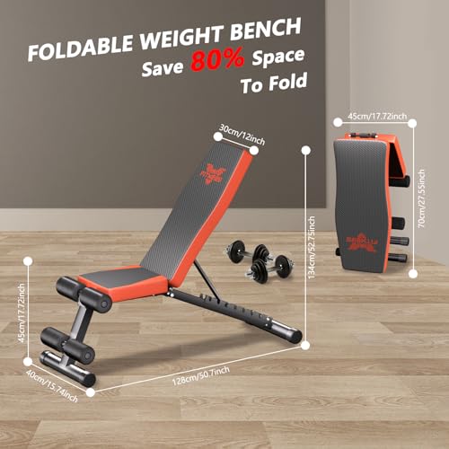 Adjustable Foldable Weight Bench - Full Body Workout