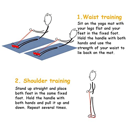 4 Tube Resistance Band with Foot Pedal - Home Fitness