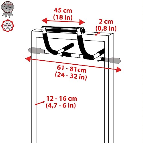 Ultrasport 4-in-1 Door Pull-up Bar, Multifunctional Home Trainer