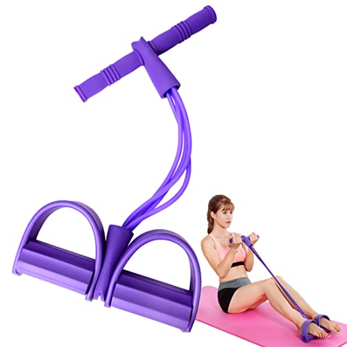 4-Tube Elastic Sit Up Pull Rope - Home Fitness