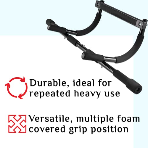 Pull Up Bar: No Drilling, Multifunctional, Black