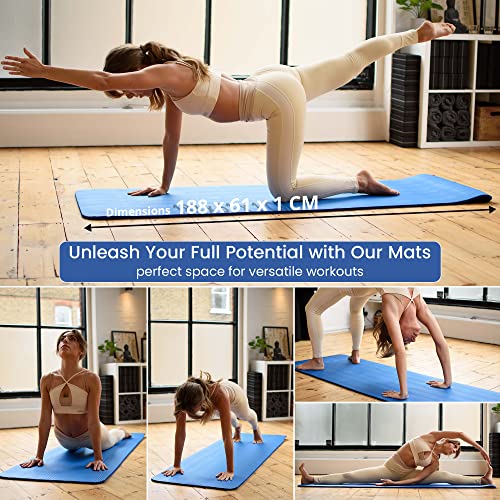 Non-Slip Yoga Mat: 10MM Thickness, Eco-Friendly