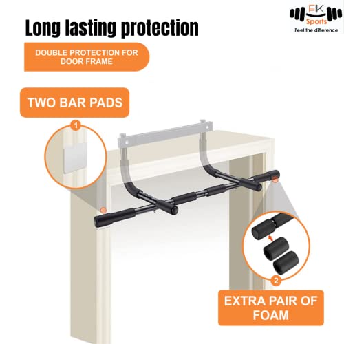 Pull Up Bar: No Drilling, Multifunctional, Black