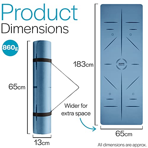 Core Balance Eco-Friendly Non-Slip Yoga Mat (Blue)