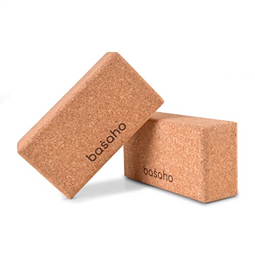 Eco-Friendly Non-Slip Cork Yoga Blocks (2 blocks)