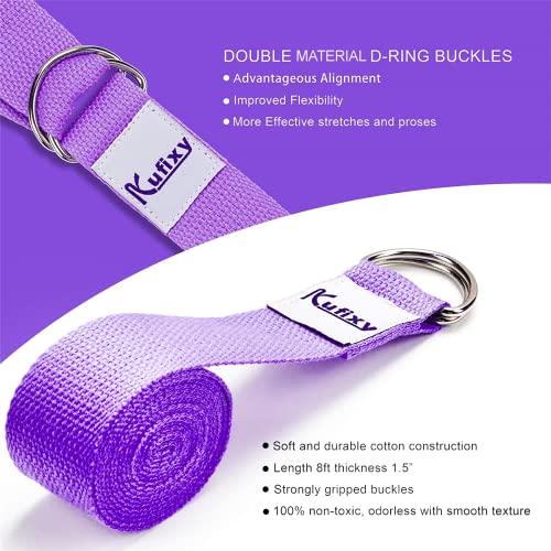 Kufixy Yoga Blocks Set: Sturdy, Non-Slip, Lightweight