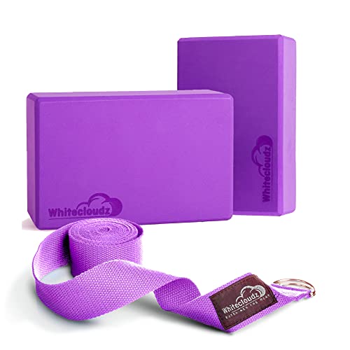 Whitecloudz Yoga Blocks - Improve Strength, Balance, Flexibility